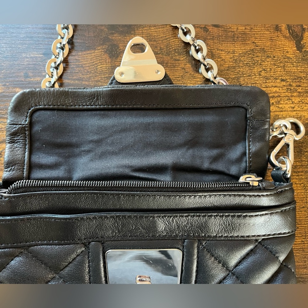 Calvin Klein Black Quilted Crossbody Bag - Picture 6 of 10